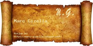 Marc Gizella névjegykártya